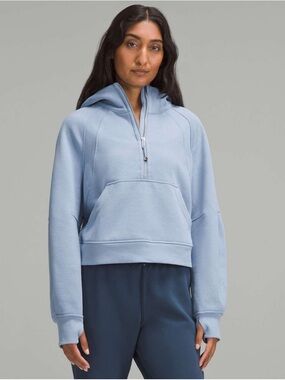 Lululemon Scuba Oversized Half-Zip Hoodie in Blue Willow